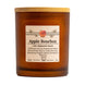 a brown candle with a label Apple_Bourbon_Beeswax_candle_14_oz