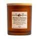 a brown jar with a label