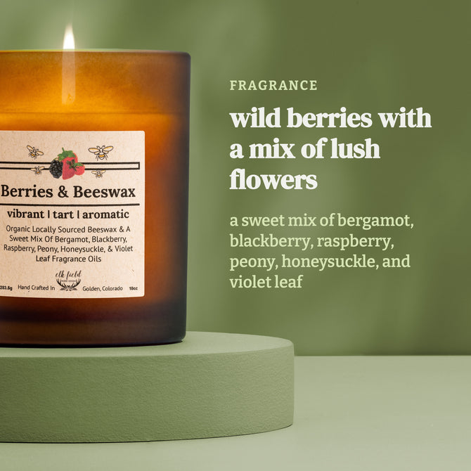 Signature Perfume Freshlah Candle Beeswax Fragrance Berries